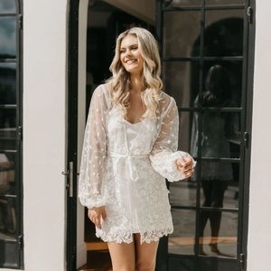 Le Rose Maya Size Small Robe + Slip